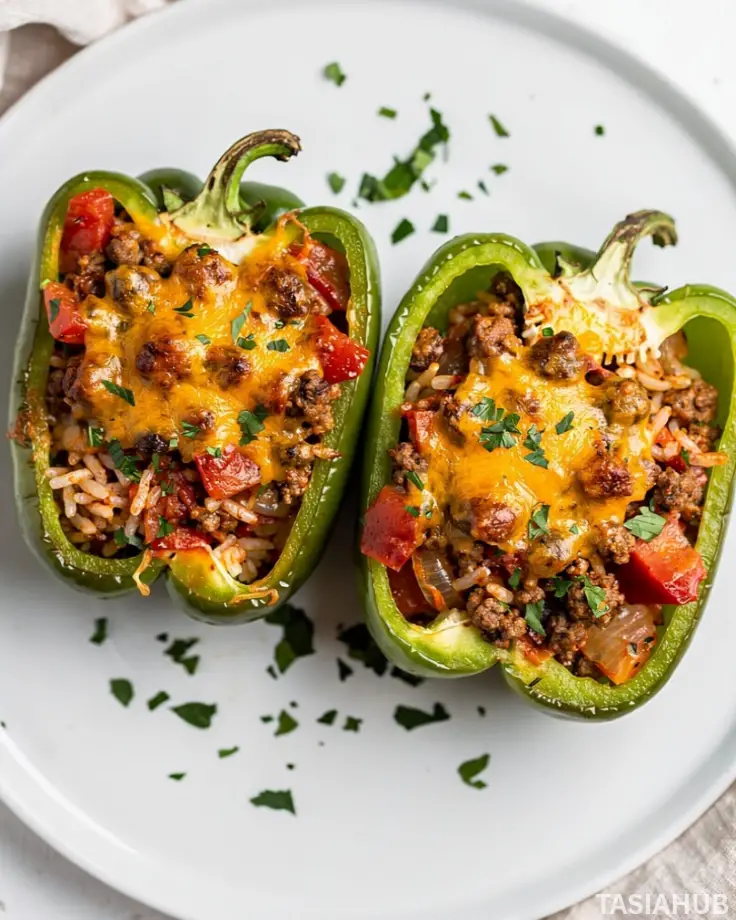 Ground Beef Stuffed Peppers
