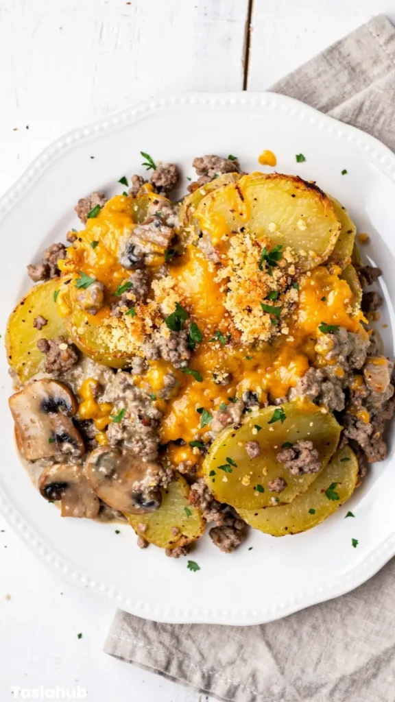 Hobo Casserole with Ground Beef Potato
