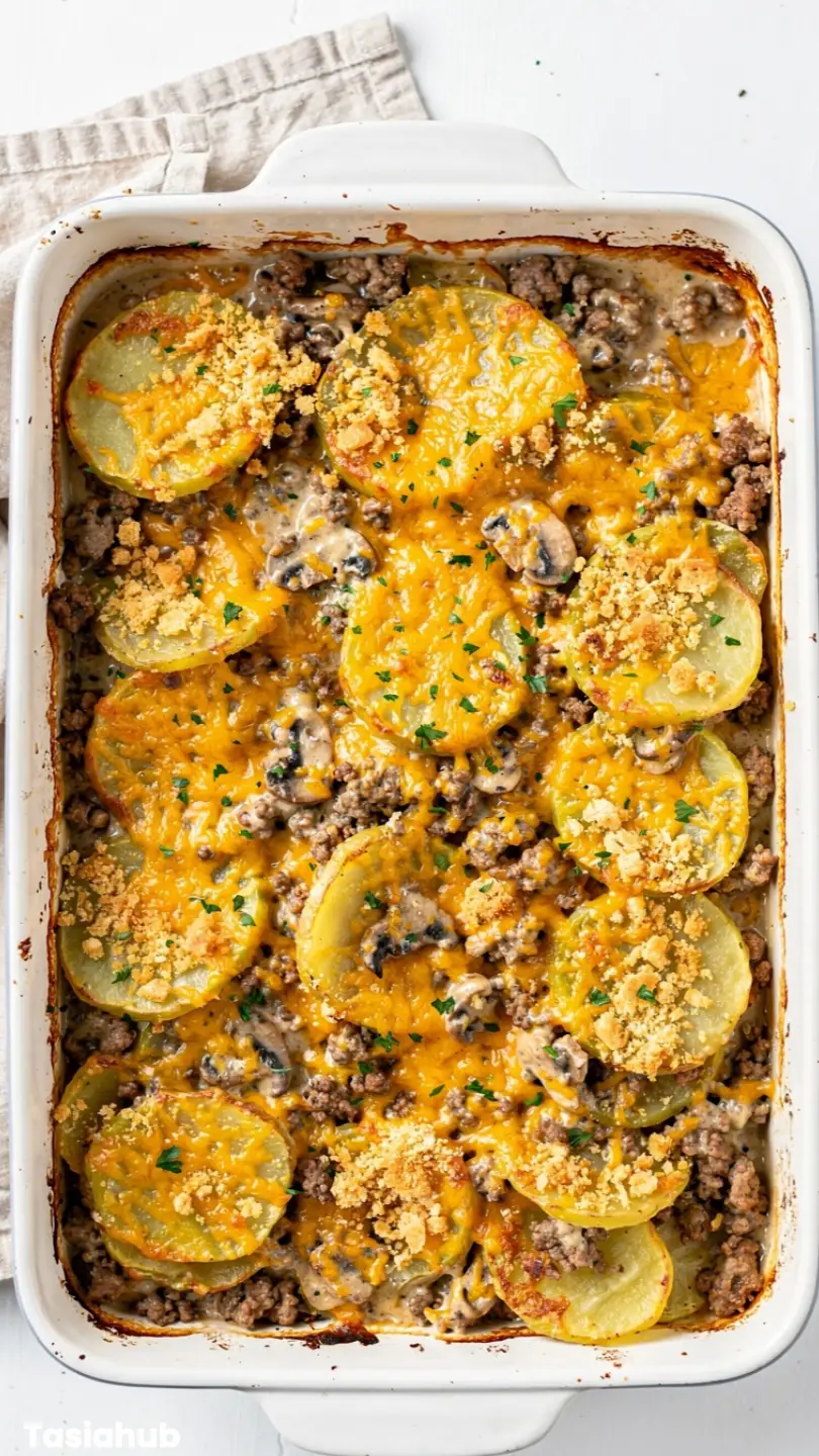 Hobo Casserole with Ground Beef Potatoes