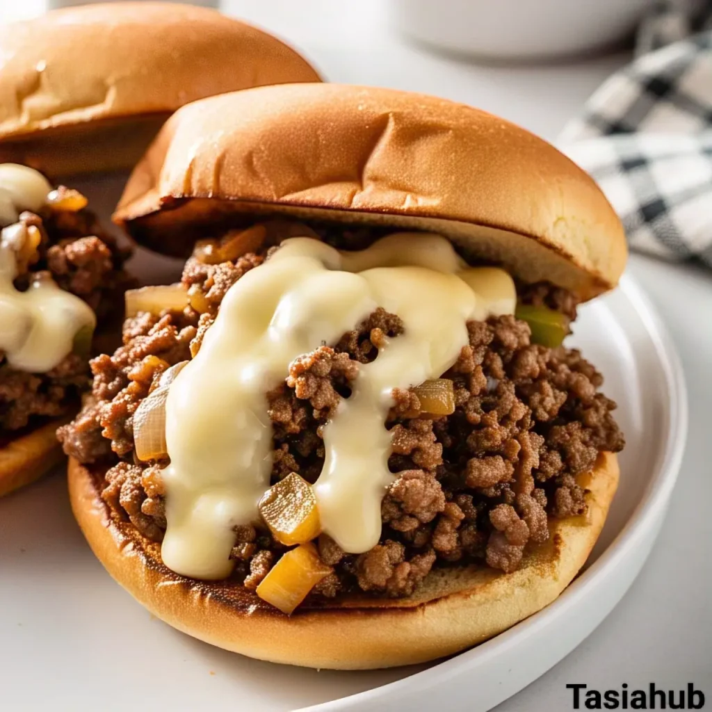 Philly cheesesteak sloppy Joes 1