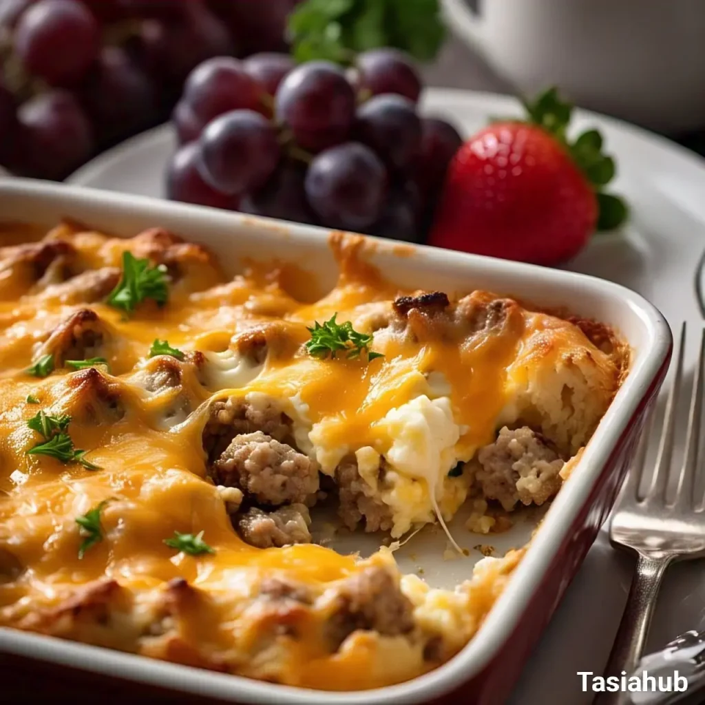 Sausage breakfast casserole dish