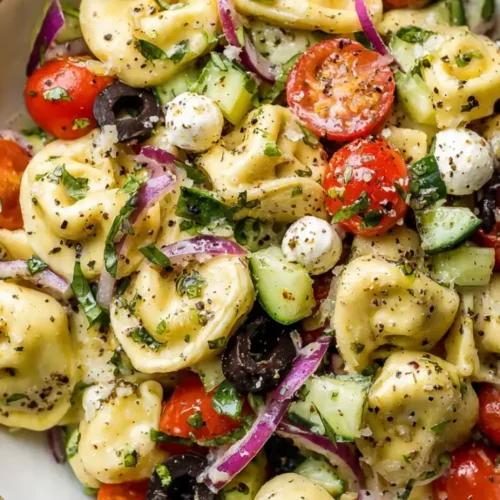 Tortellini Pasta Salad bowl