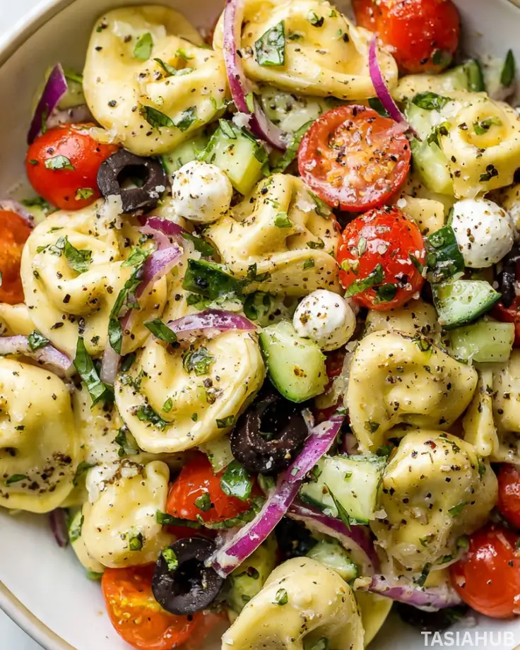 Tortellini Pasta Salad bowl