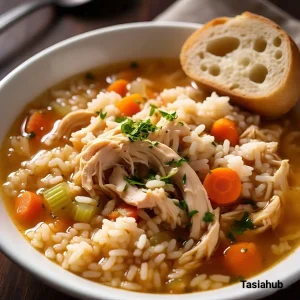 Instant pot chicken and rice soup