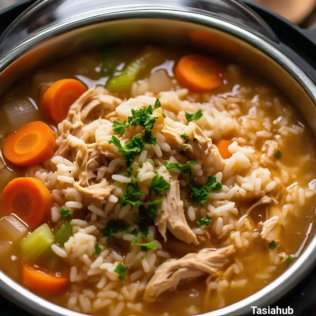instant pot chicken and rice soup