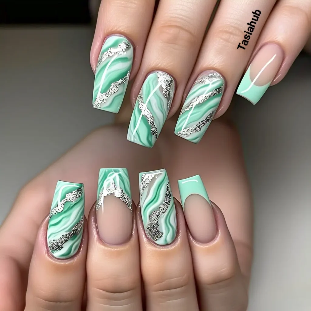 marble mint tips 3