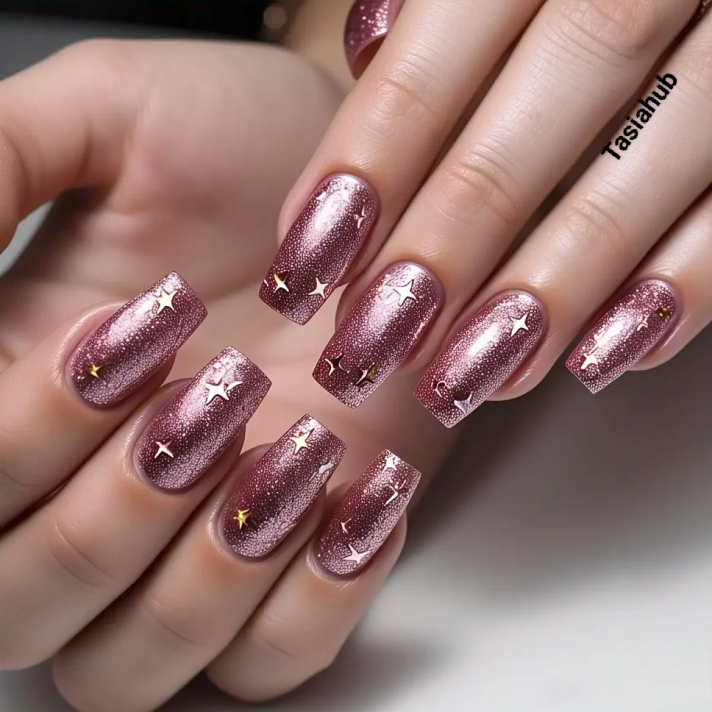 metallic blush nsils