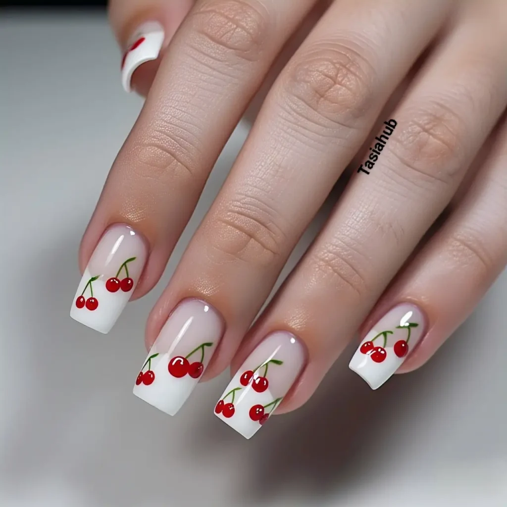 minimalist cherry accents