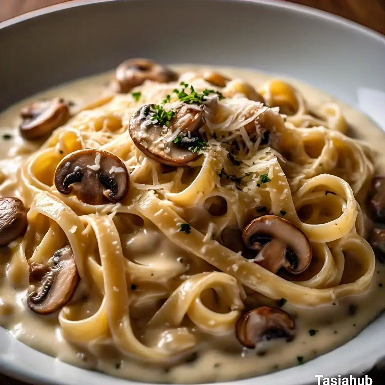 Creamy mushroom pasta