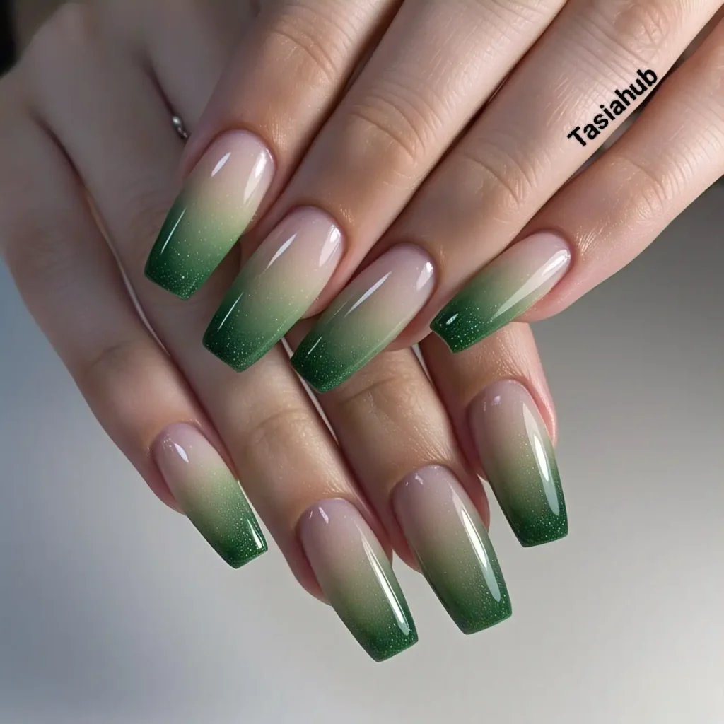 ombre moss tips