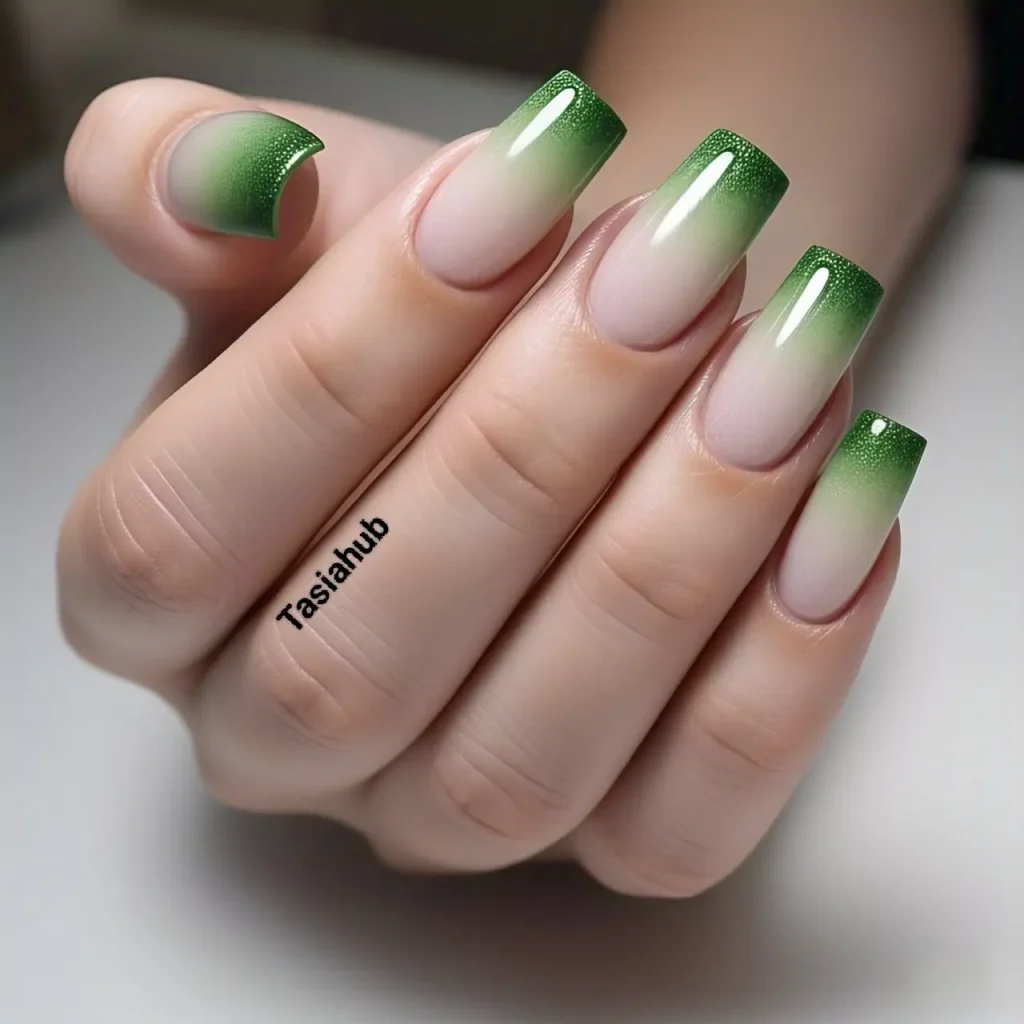 ombre moss tips 2