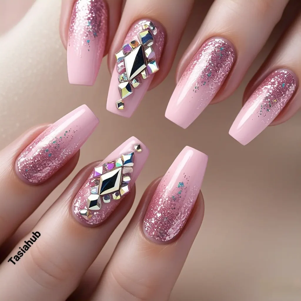 petal pink with diamond cut 2