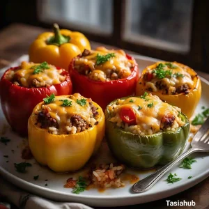 Stuffed bell peppers with rice