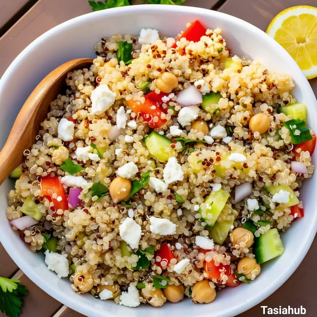A bowl of quinoa salad