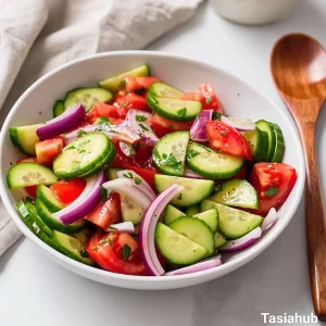 Cucumber tomato salad