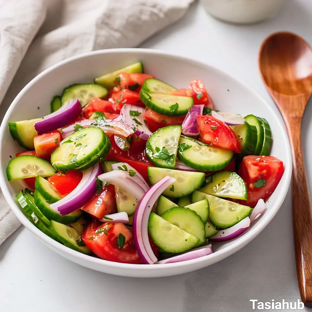 Cucumber tomato salad