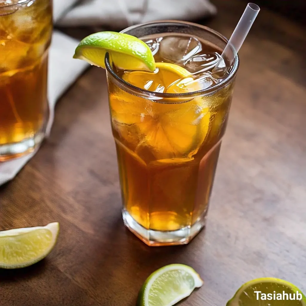 A glass of long Island tea