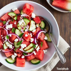Watermelon feta salad