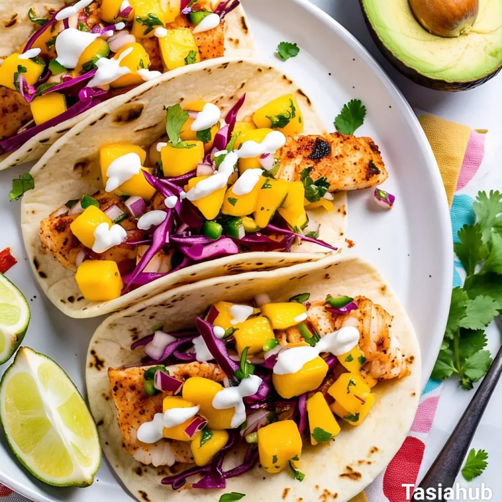 A platter of fish tacos