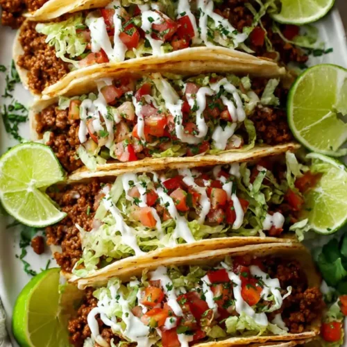 Ground beef tacos