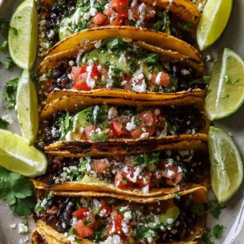 Black bean tacos