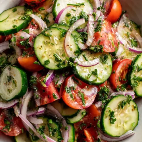Tomato cucumber salad