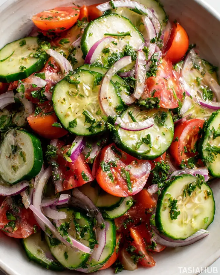 Tomato cucumber salad