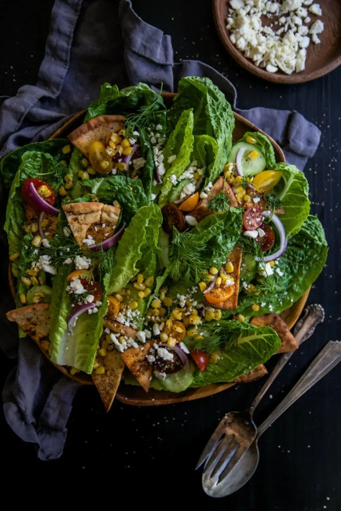 Mexican Fattoush Salad www.climbinggriermountain.com