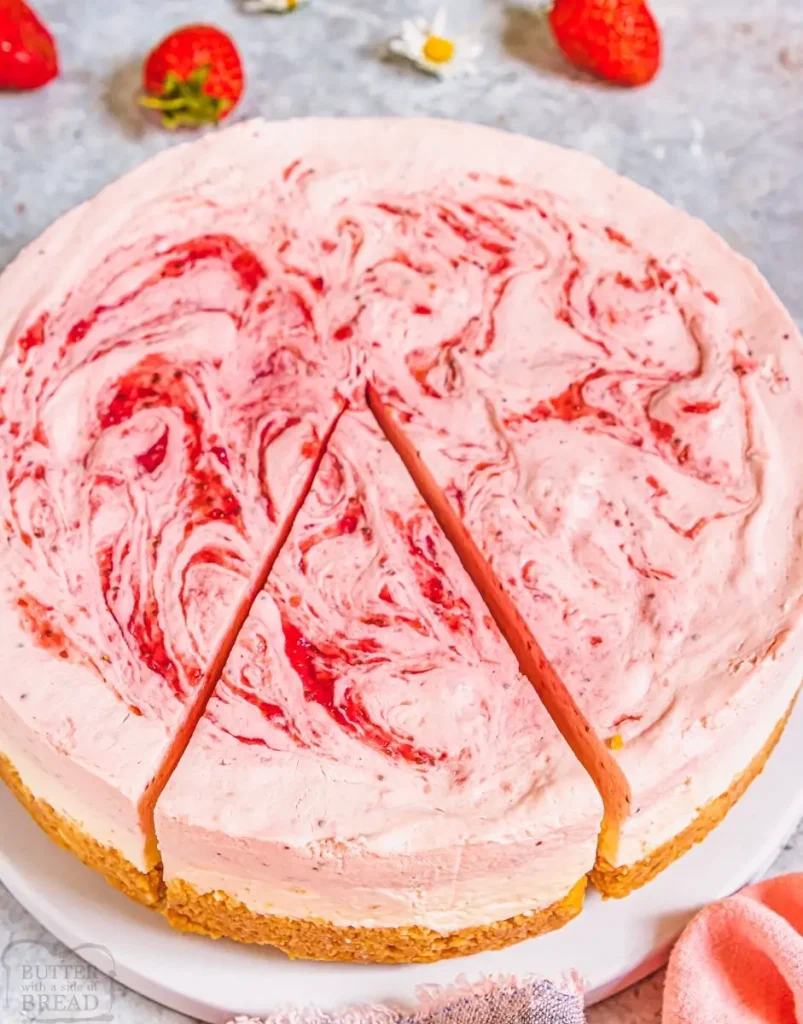 No Bake Strawberry Cheesecake 18