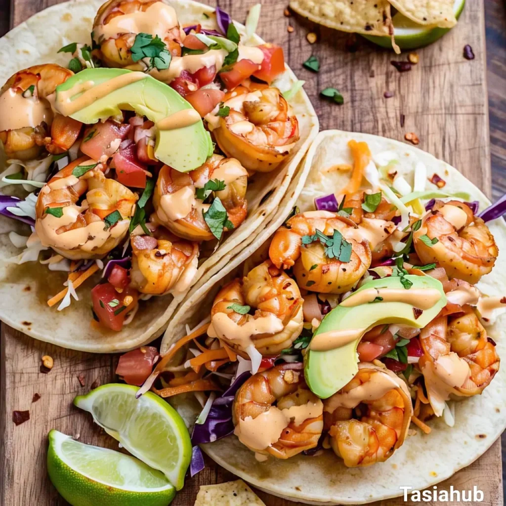 Spicy shrimp tacos