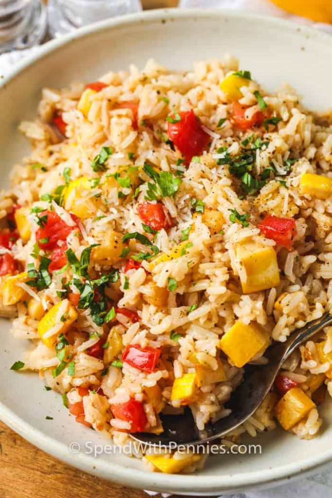 Summer Squash Rice SpendWithPennies 6