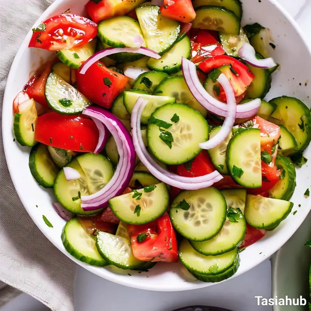 Tomato cucumber salad
