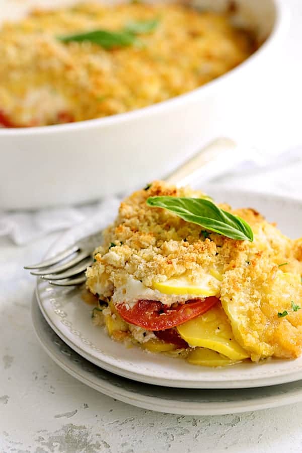 Yellow Squash and Tomato Gratin with Two Cheeses 11