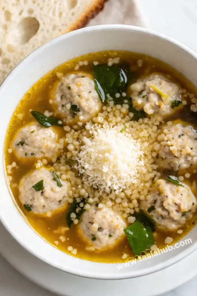 a photo of Italian wedding soup