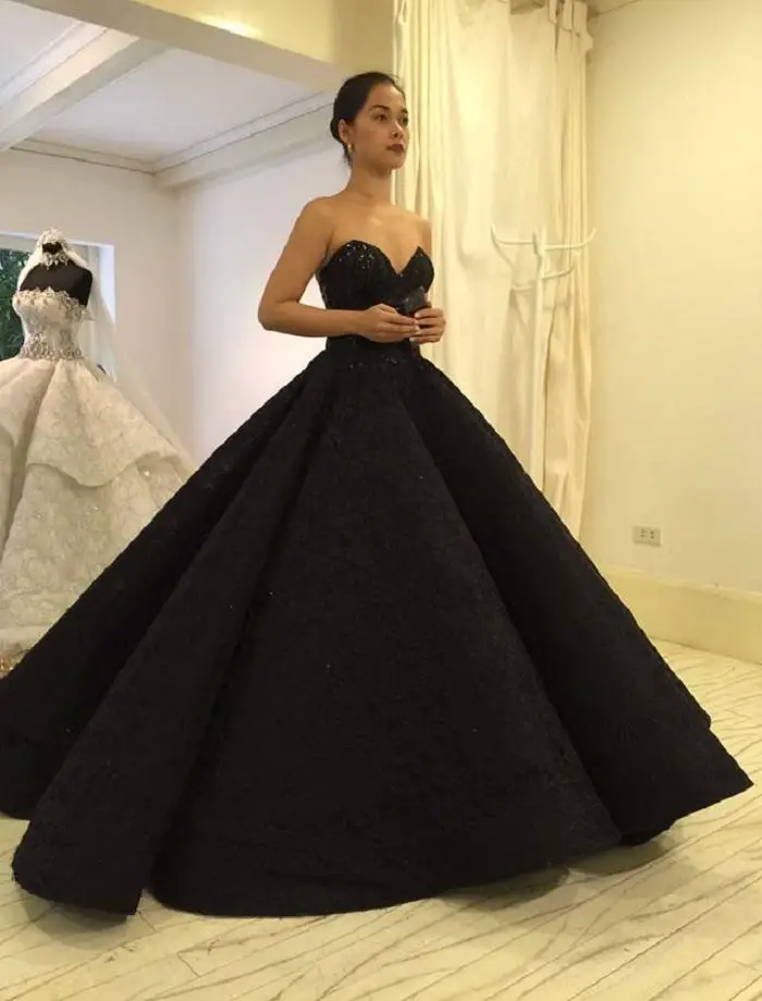 black wedding dress 10