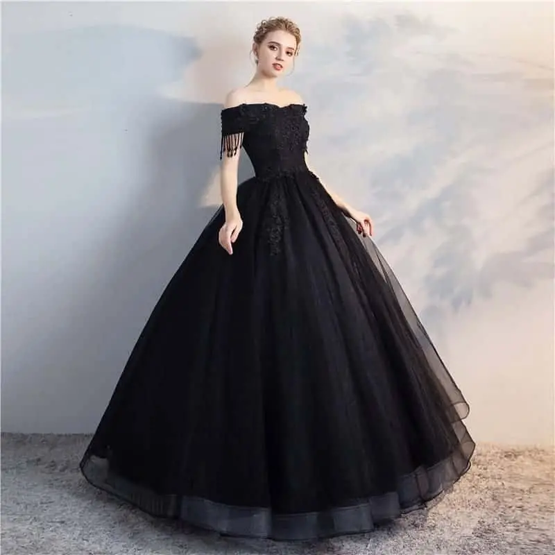 black wedding dress 2