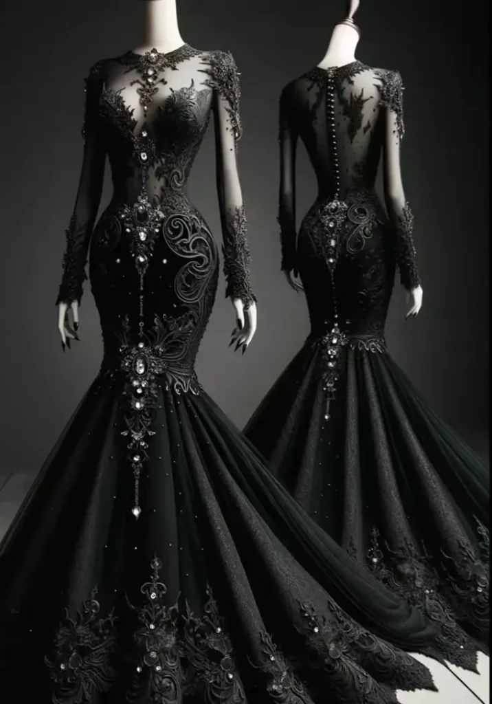 black wedding dress 21