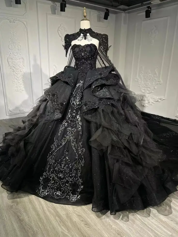 black wedding dress 23