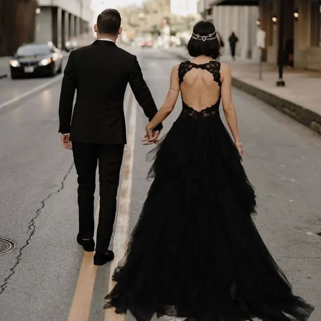 black wedding dress 4