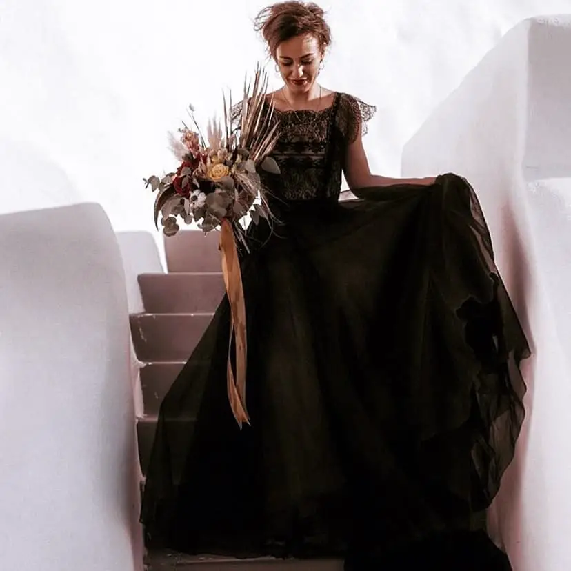 black wedding dress 6