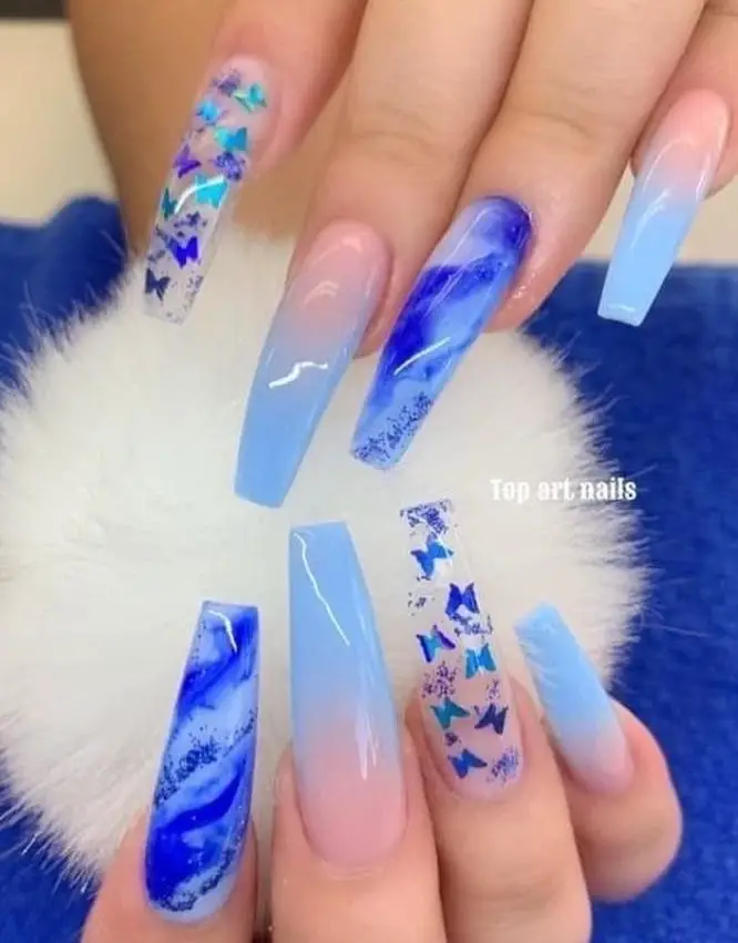blue summer nails 10