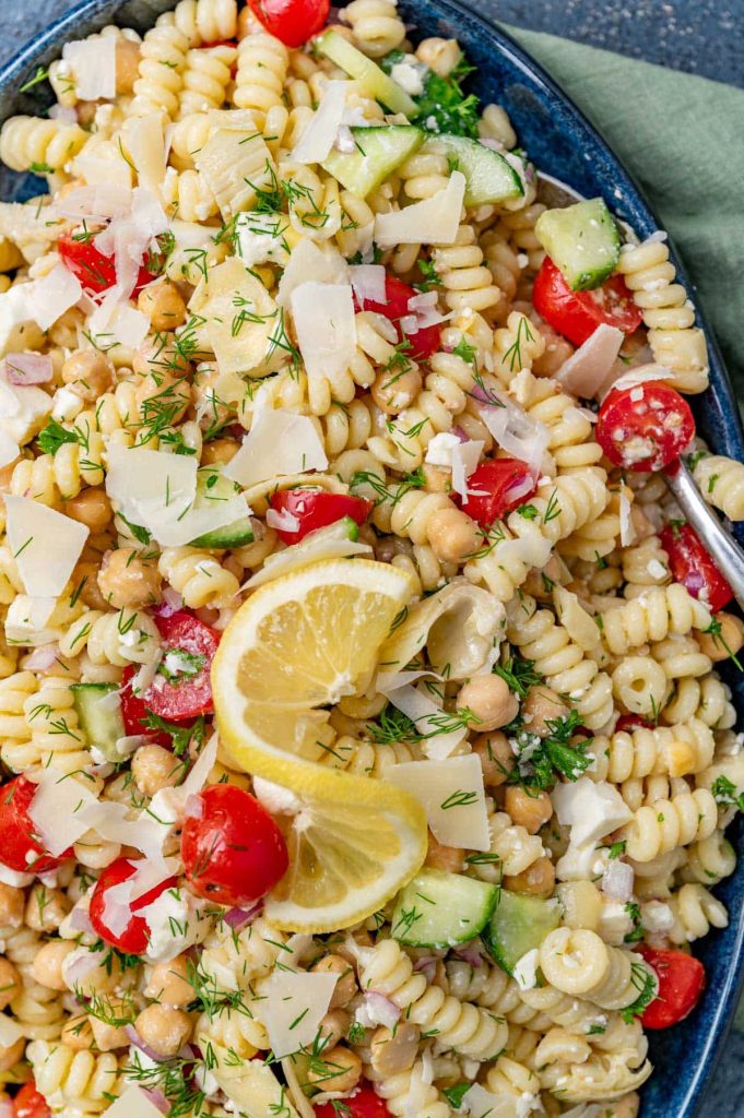 chickpea pasta salad 18
