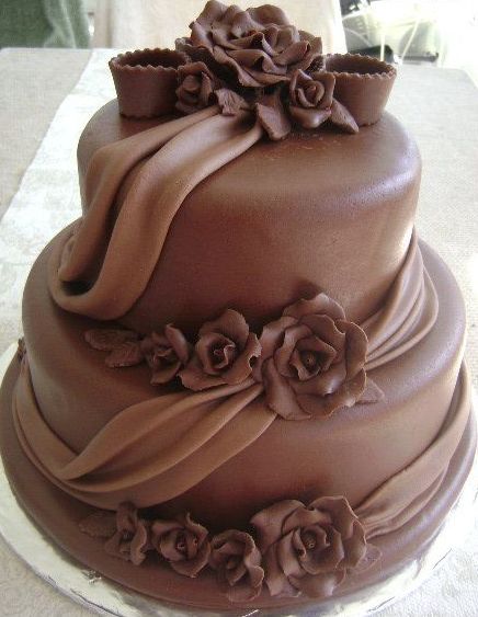chocolate wedding cake 12