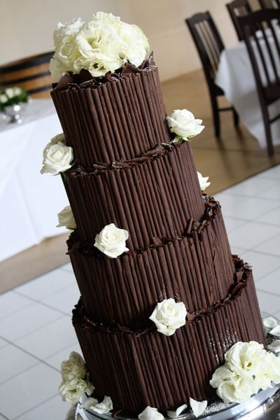 chocolate wedding cake 13