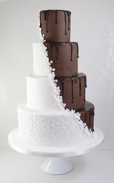 chocolate wedding cake 22