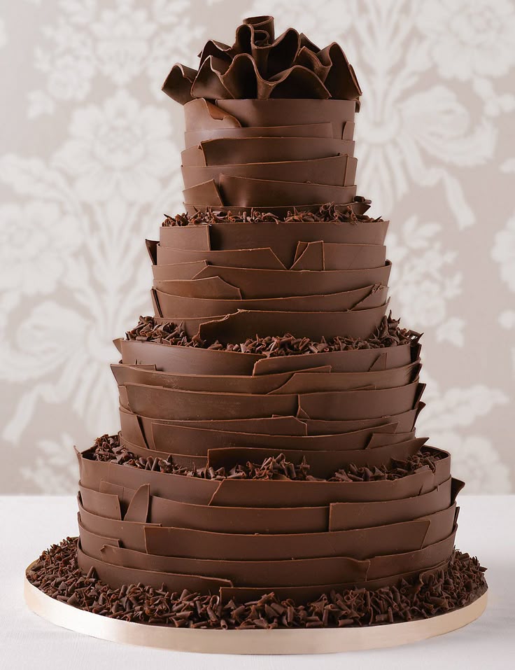 chocolate wedding cake 3