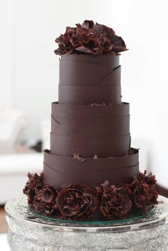chocolate wedding cake 4