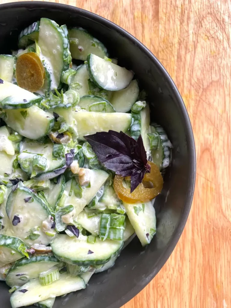 cucumber yogurt salad close up 1152x1536 1
