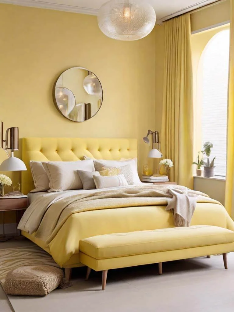 fresh modern bedroom