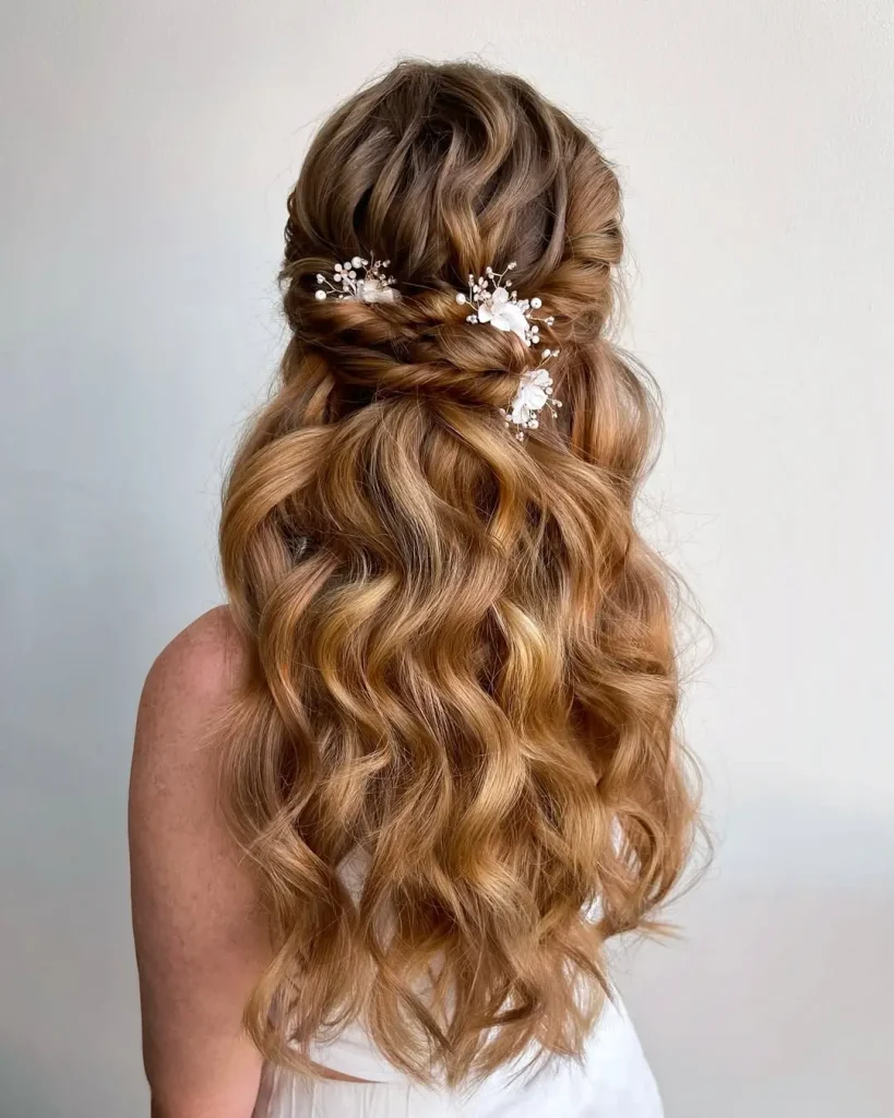 half up half down hair 2